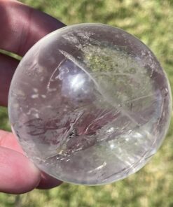 Large Clear Quartz polished crystal sphere