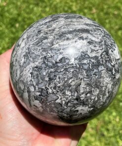 large, brecciated jasper sphere