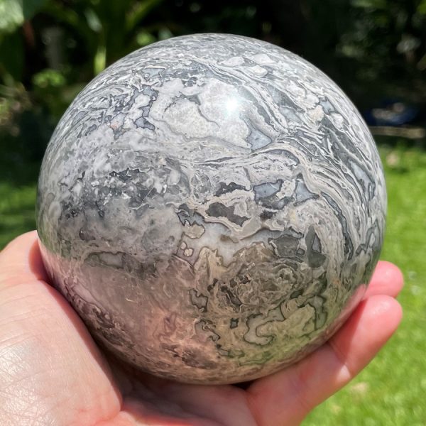 large, banded jasper ball