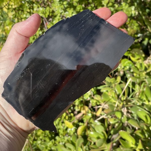 Midnight Lace Obsidian Slice - The Rock Crystal Shop