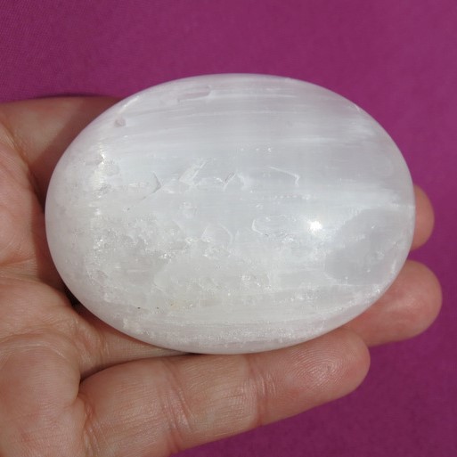 £3 EACH! See Wholesale Rates Below CHEAPEST 1 HIGRADE SELENITE PALM STONE 45mm 