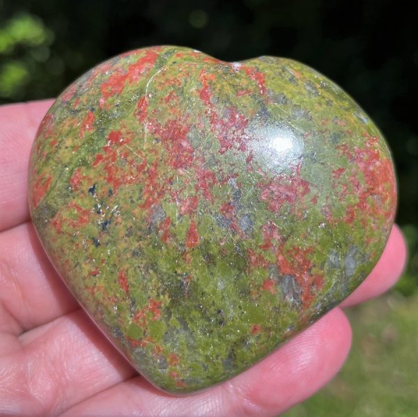 unakite heart from South Africa