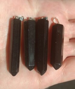 Black Obsidian Pendant - Point