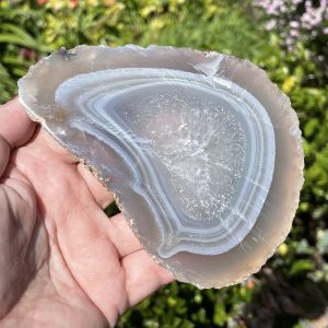 natural banded Agate Slice from Madagascar