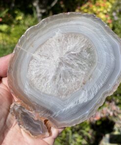 natural banded Agate Slice from Madagascar