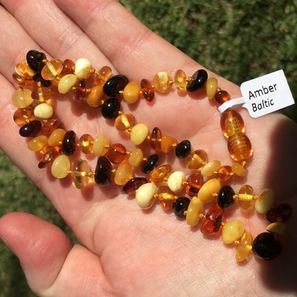Real Amber Bead Necklace for Adults