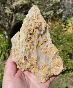 unique elestial form of clear quartz in matrix cluster from Brazil