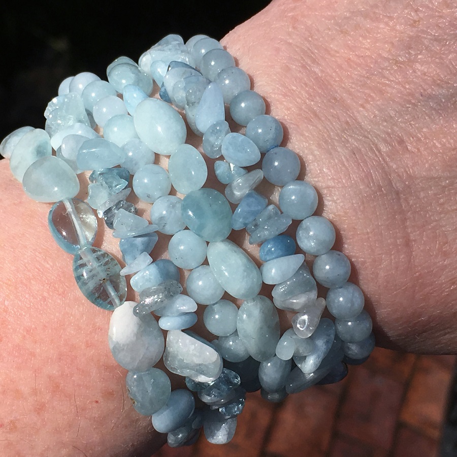 Aquamarine Bracelet for Divine Feminine - The Rock Crystal Shop