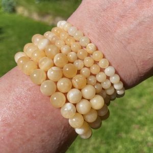 orange calcite bracelets