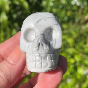 howlite crystal skull