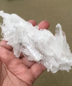 clear needle quartz cluster peru