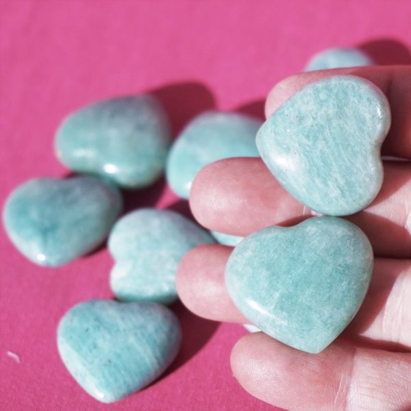 buy amazonite hearts in small size