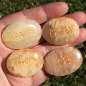 golden quartz word stones
