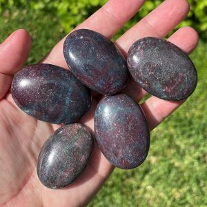 ruby in kyanite pebbles