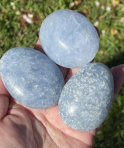 blue calcite pebbles