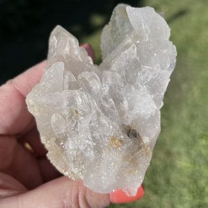 etched clear quartz specimen from Brazil