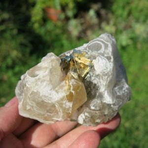 rutilated quartz cluster