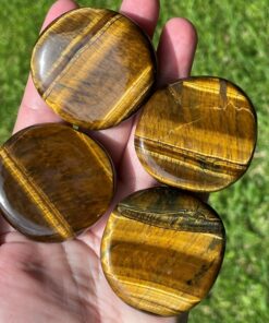 tiger's eye flat stone from South Africa