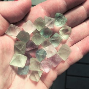 bags of fluorite octahedrons