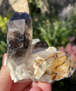 buy Smoky Quartz Point in orthoclase from Malawi