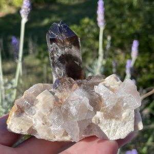 re-healed Smoky Quartz Cluster from Malawi