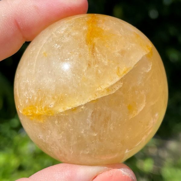 RIGHT golden healer quartz ball