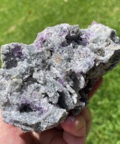 purple cubic fluorite cluster from USA