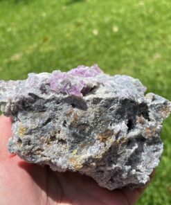 purple fluorite cluster from USA