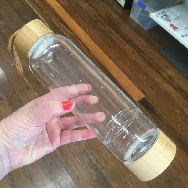 water bottle in bamboo