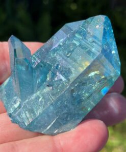 buy a real aqua aura quartz cluster from the USA
