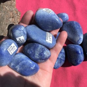 blue quartz tumbles