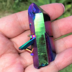 buy rainbow aura quartz cluster from USA in Australia