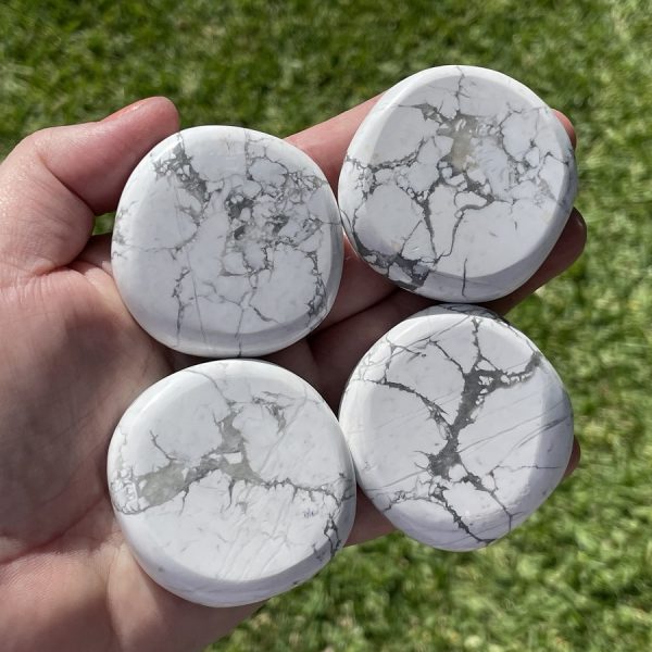 Howlite palm Stones from China