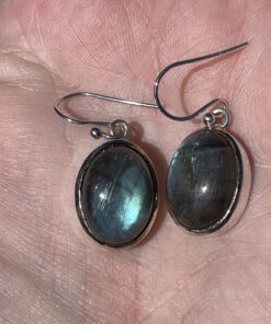 labradorite earrings in 925 silver
