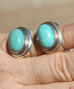 Turquoise Rings in sterling silver