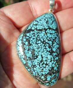 Turquoise Pendant in sterling silver