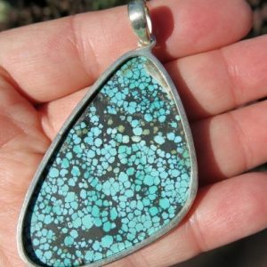 Turquoise Pendant - Silver