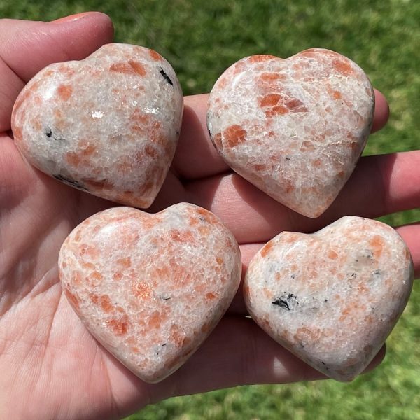 Indian sunstone hearts