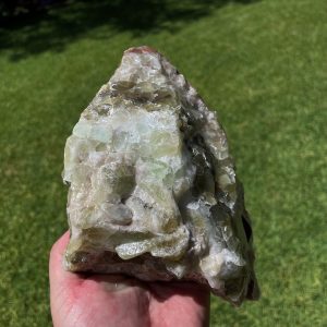 large Green Calcite Raw from Mexico