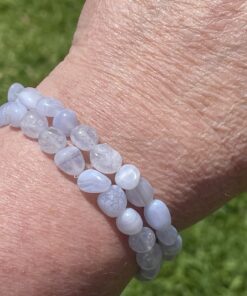 Blue Lace Agate bracelets from Namibia