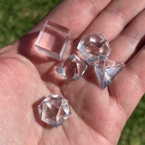 clear quartz sacred geometry set