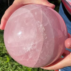 buy a very big star rose quartz ball from Madagascar in Sydney Australia