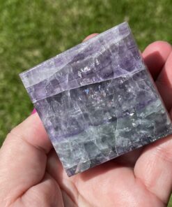Rainbow Fluorite polished crystal