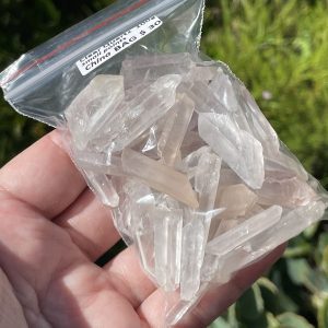 Bag of Clear Quartz Points - 100 grams