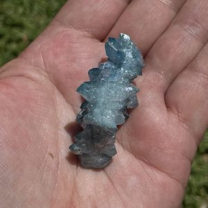 the real aqua aura quartz crystal from USA
