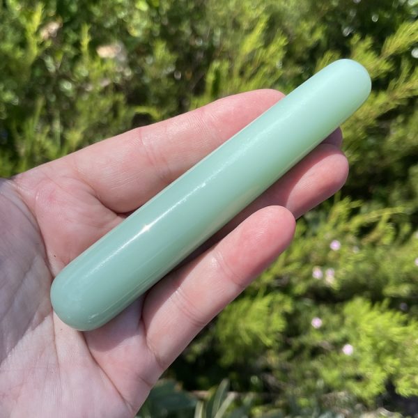 grbuy synthetic green jade wand