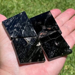 Black Tourmaline polished crystals
