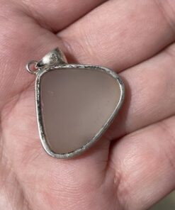 Chalcedony Druzy Pendant in sterling Silver
