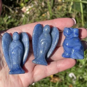 blue aventurine angels and dogs