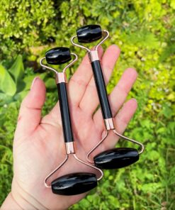 black obsidian massage wands